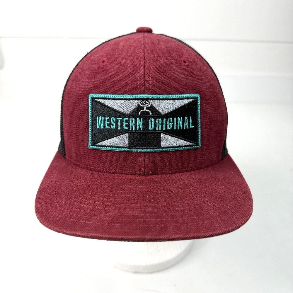 Hooey Western Original Snapback Trucker Baseball Mesh Back Cap Hat Adult OS Red
